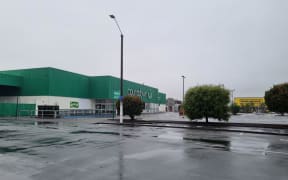 Countdown supermarket in Napier closed during Cyclone Gabrielle.
