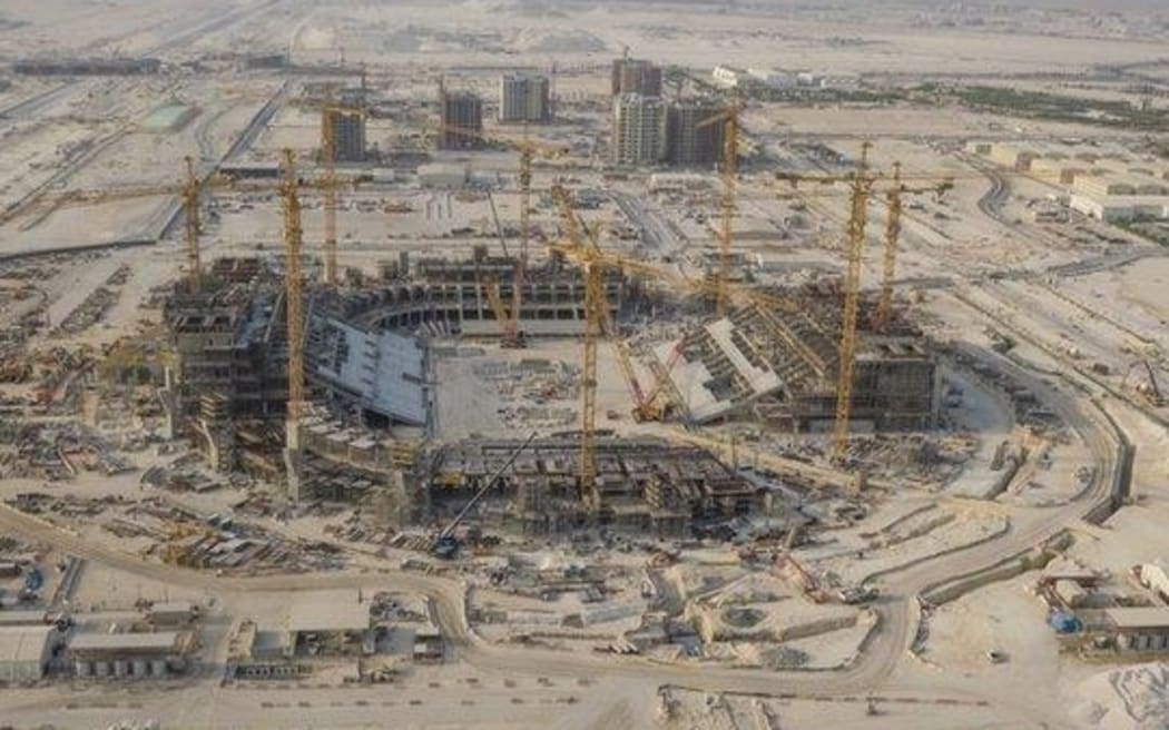 The 80 thousand seat Lusail Stadium which will host the opening match and final.