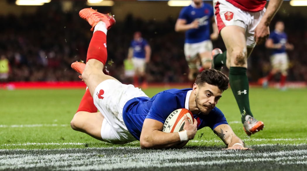 2020 Guinness Six Nations Championship Round 3, Principality Stadium, Cardiff, Wales 22/2/2020
Wales vs France
France's Romain Ntamack scores a try 
Mandatory Credit Â©INPHO/Billy Stickland