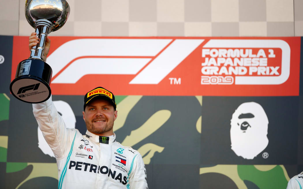 Valtteri Bottas wins the 2019 Japan Grand Prix at Suzuka, Japan.