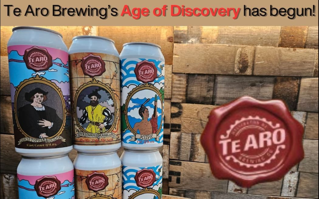 A series of craft beers released by Te Aro Brewing Company have come under fire after Polynesian navigator Kupe featured on its labels alongside colonial explorers Magellan and Columbus.