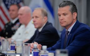 The Pentagon’s inspector general has evidence that the military plans shared from Secretary of Defense Pete Hegseth’s Signal account earlier this year were taken from a US Central Command document that was marked classified at the time. Hegseth is seen here on July 9.