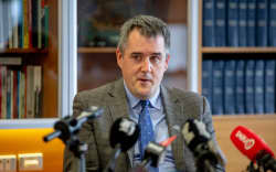 Housing Minister Chris Bishop announcing a major social housing shake-up at Parliament on 21 May 2026.