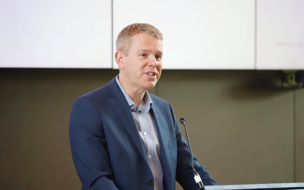 Labour leader Chris Hipkins at his State of the Nation speech.