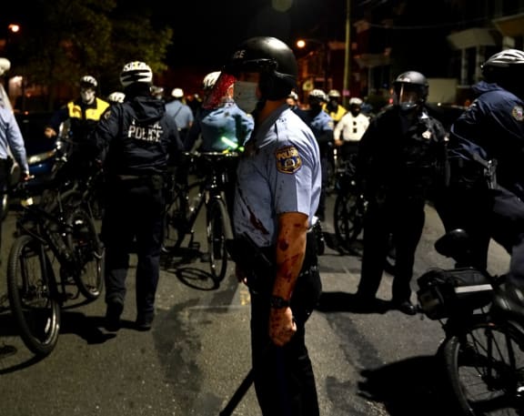 PHILADELPHIA, PENNSYLVANIA, USA - OCTOBER 27: ''Black Lives Matter'' protestors take streets after Black man, Walter Wallace Jr., 27, was shot dead by Philadelphia police, in Philadelphia, United States on October 27, 2020.