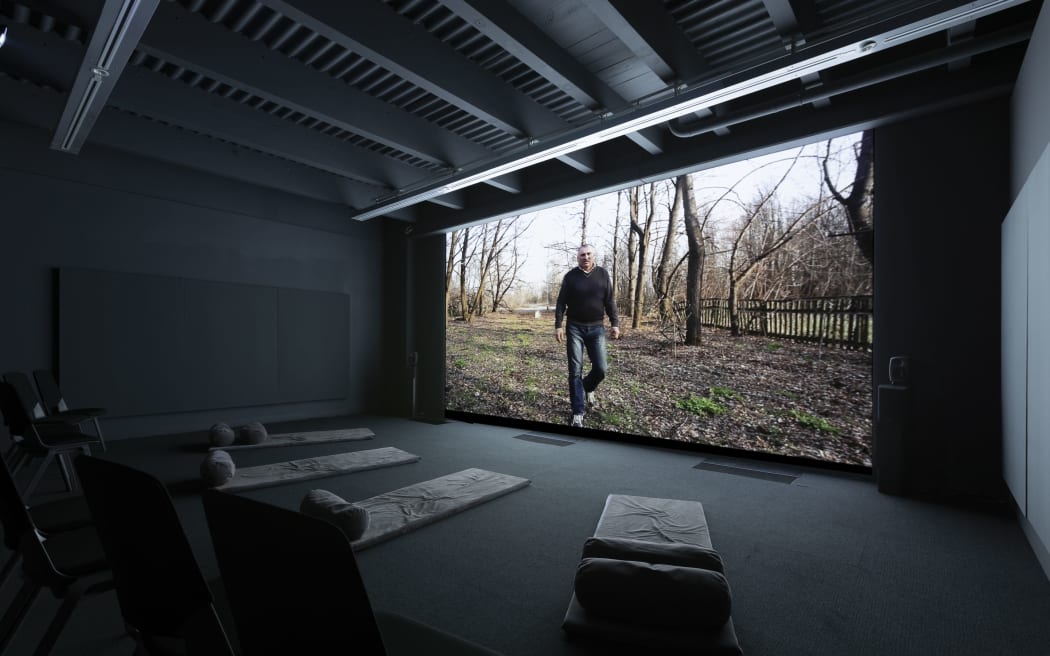 Raúl Ortega Ayala’s The Zone in exhibition Infrastructure at Adam Art Gallery