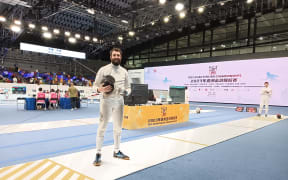 Kiwi scientist and champion épée-fencer Dr Matt Baker.