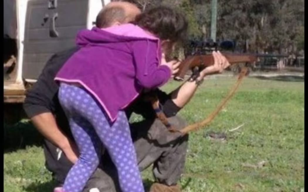 Andi has practised shooting with her dad since the age of six.