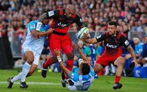 Nemani Nadolo of the Crusaders on the burst