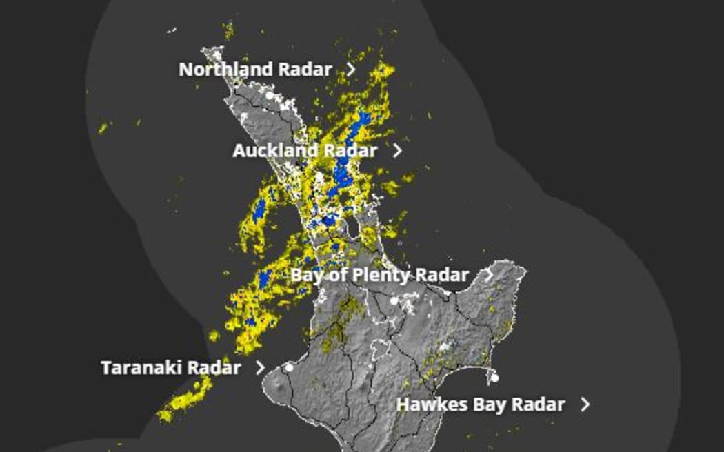 Rain radar at 7.30am on 4 Sep.