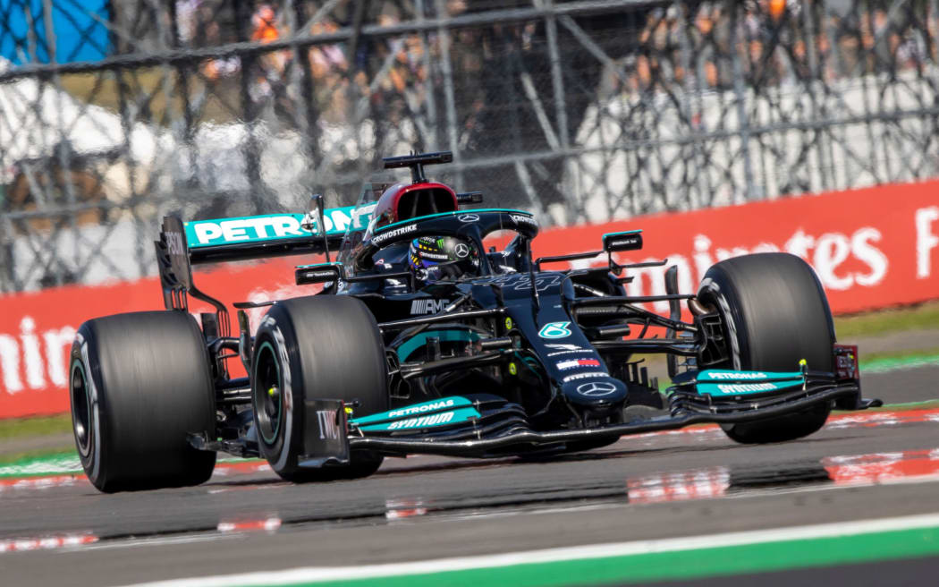 Mercedes AMG Petronas F1 Team driver Lewis Hamilton at Silverstone.