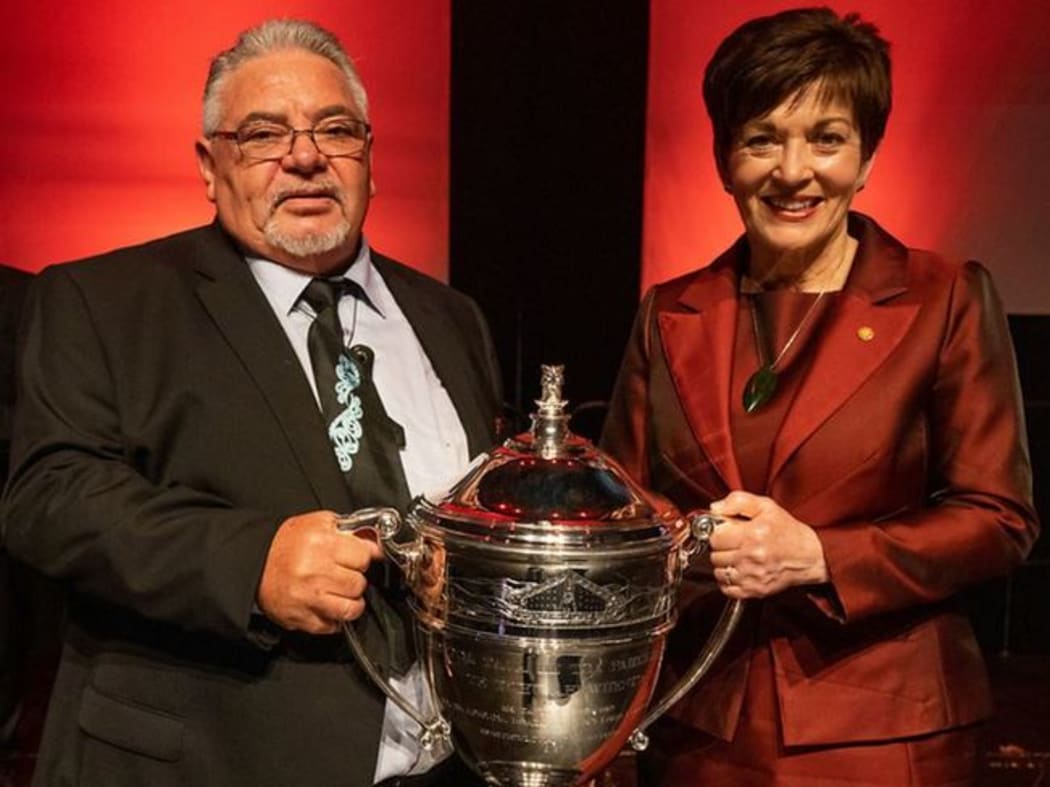 Norman Carter with Governor General, Rt Hon. Dame Patsy Reddy