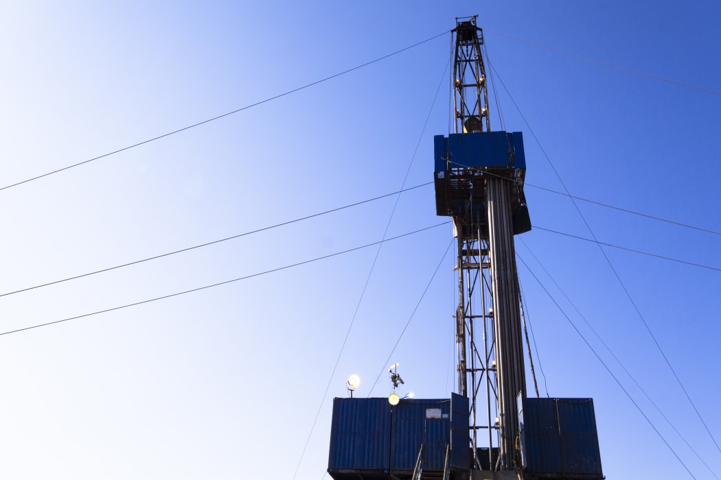 Oil and Gas Drilling Rig onshore (stock photo)