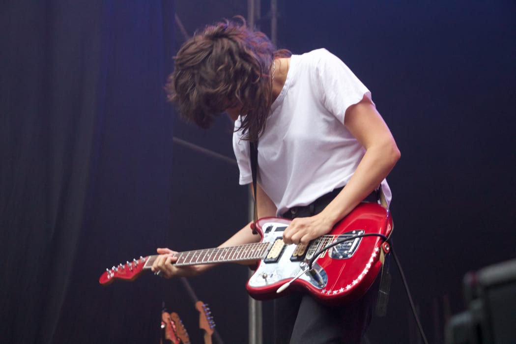 Courtney Barnett performing at Laneway 2019