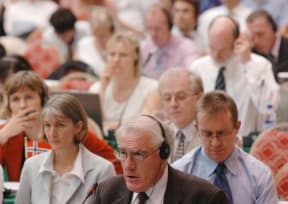 Former Prime Minister Geoffrey Palmer speaks at the UN.