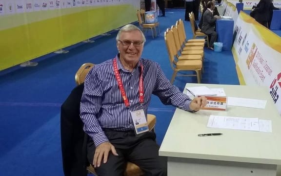 NZ Boxing official Keith Walker at work in  in 2016