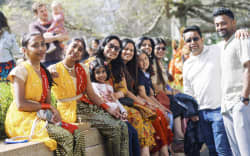 Diwali family, Aotea Square, 11 October