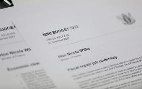 Finance Minister Nicola Willis announced the government's "mini-Budget" on 20 December 2023.
