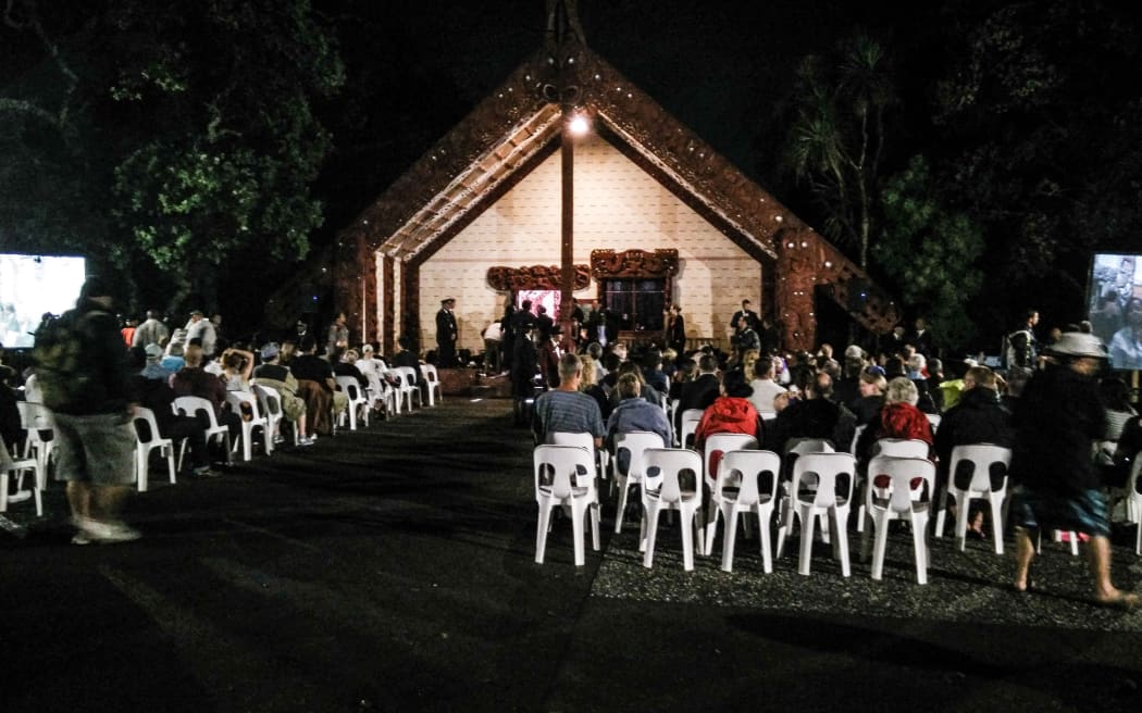 The dawn service at Waitangi