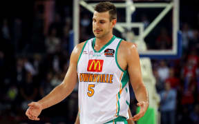 The Townsville Crocs' Ben Allen on court.