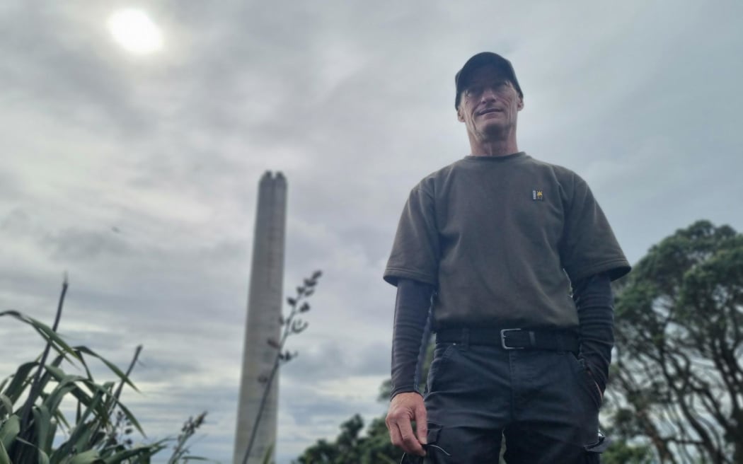 Craig Cardie trained as an electrician at the power station. He says the views from the top of the chimney are stunning and it's shame nothing is being done with it.