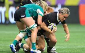 Kennedy Tukuafu (nee Simon) of New Zealand.
New Zealand Black Ferns v Ireland Women, 2024 WXV1 women’s rugby union match at BC Place, Vancouver, Canada on Sunday 29 September 2024.
Photo: Paul Yates / www.photosport.nz