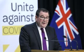 Finance Minister Grant Robertson speaks to media during a press conference on Covid-19 at Parliament on May 22, 2020 in Wellington, New Zealand.