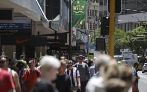 Christmas shopping in Wellington.