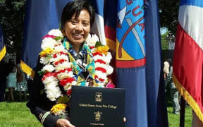Head of the National Guard in Guam, Colonel Esther Joan Aguigui