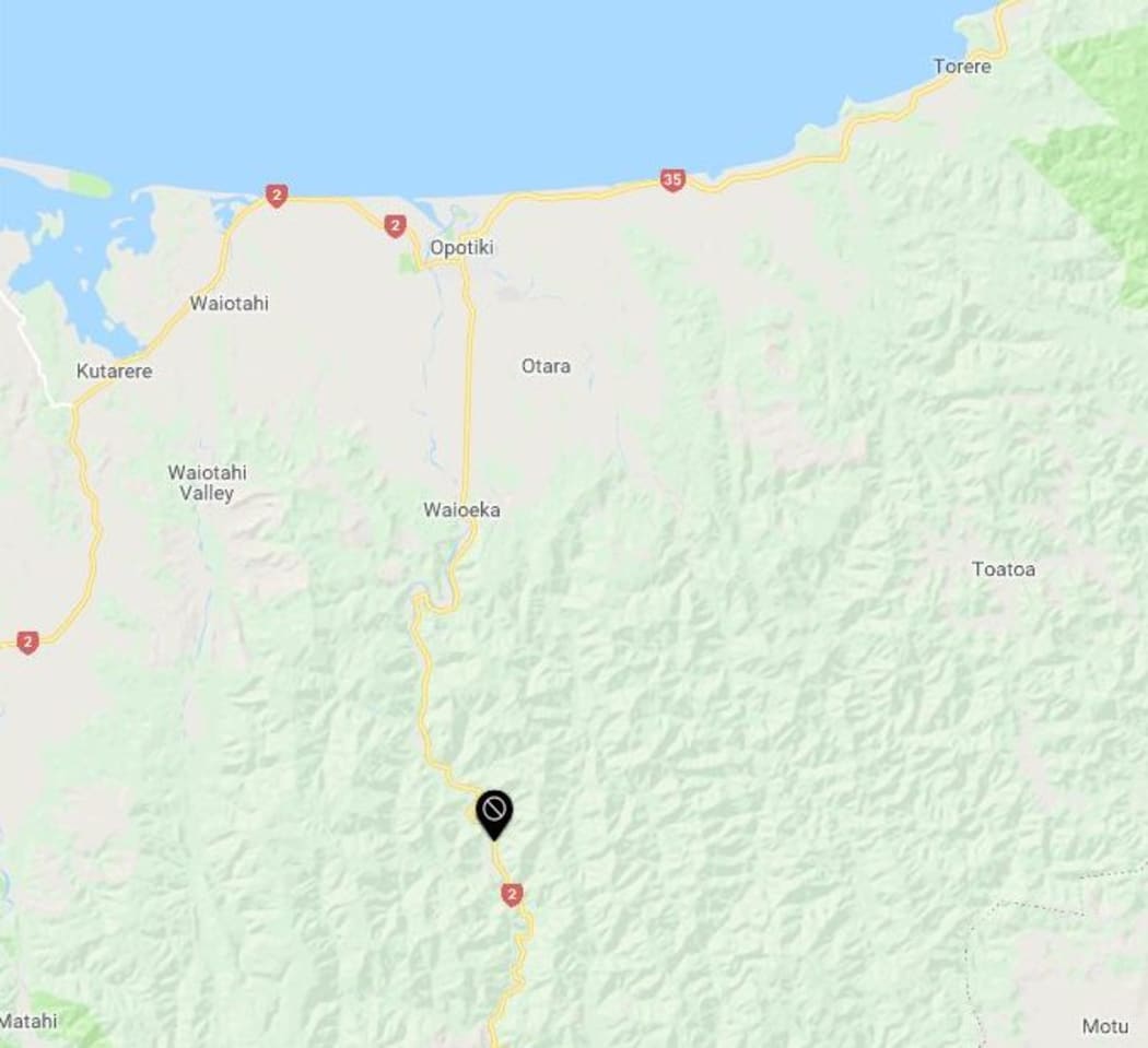The Waioeka Gorge in Bay of Plenty will be closed overnight due to a slip.