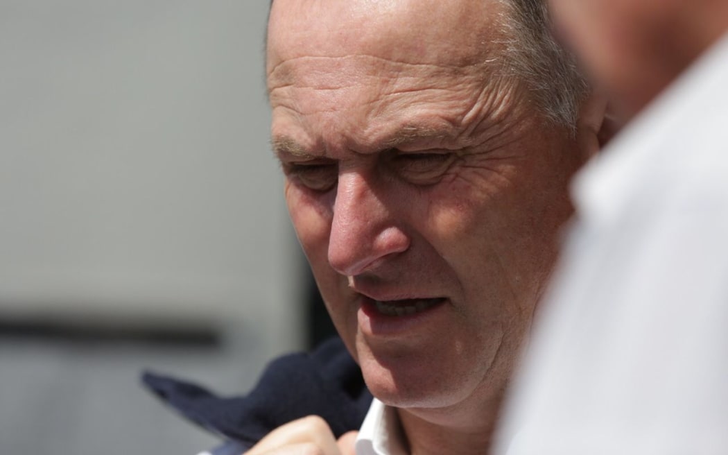 Prime Minister John Key in Kaikoura today.