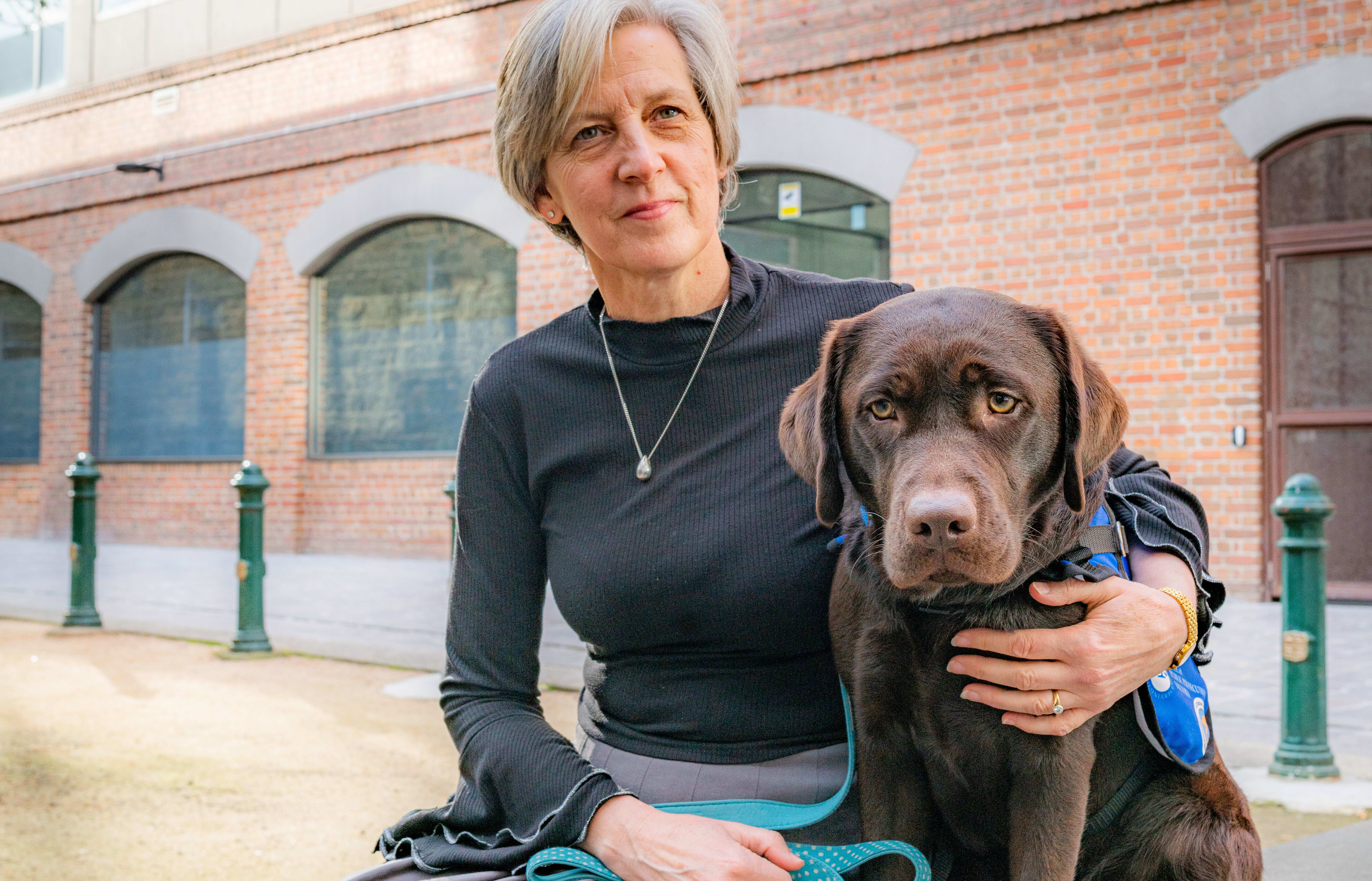 Julie Morrison and her dog Lucy