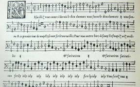 A score by Nicolas Gombert