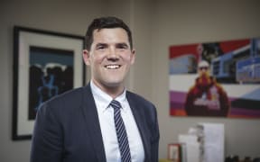 Wellington Mayor, Justin Lester in his office at Wellington City Council.