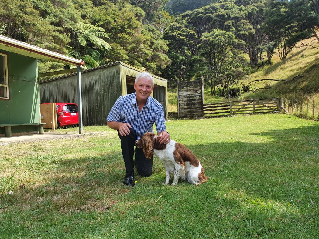 Phil Goff and Pip.