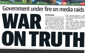 Sydney's Daily Telegraph reacts to the raids..