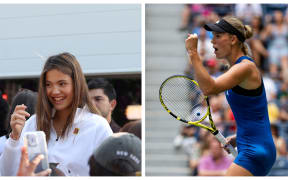 Emma Raducanu and Caroline Wozniacki