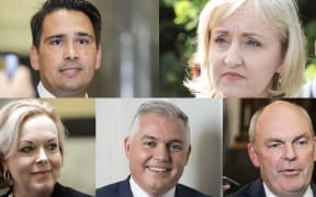 Simon Bridges, Amy Adams, Judith Collins, Mark Mitchell and Steven Joyce are all vying to lead the National Party.