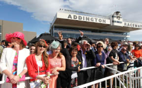 Crowds at last year's Trotting Cup day, Addington.