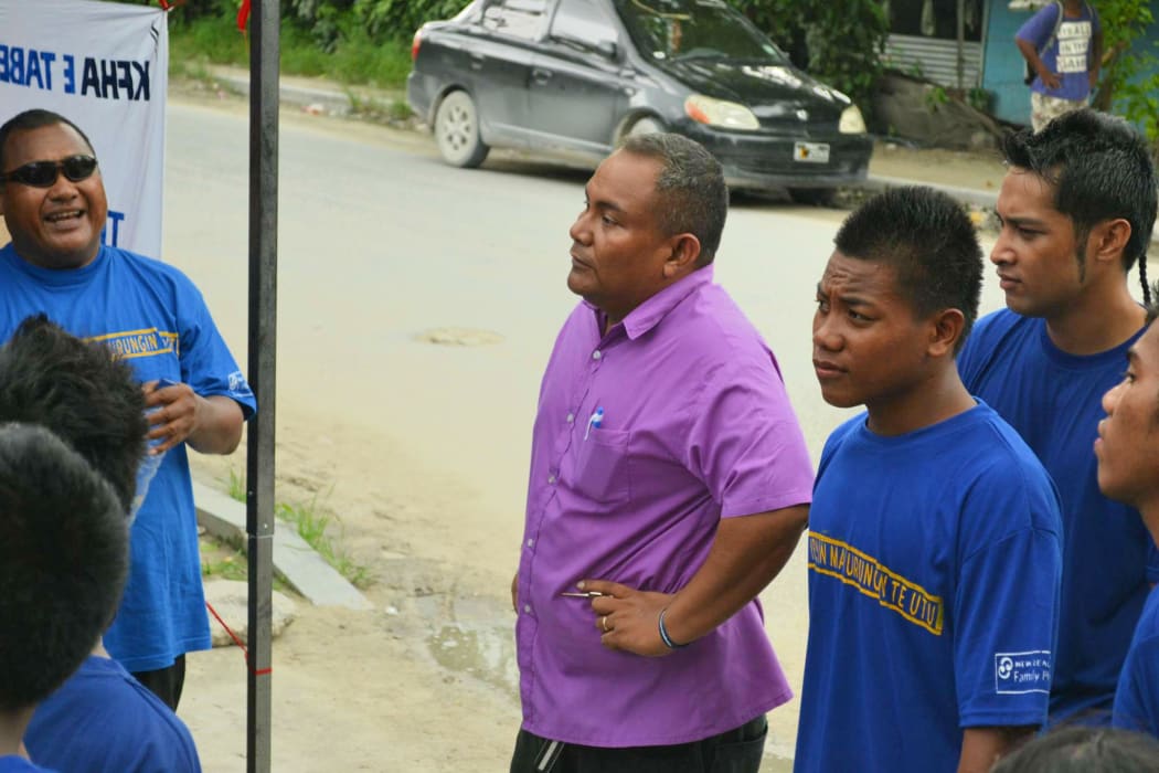 Abitara Tekeke, KFHA Youth and Clinical Staff during the mobile clinic in Betio,Tarawa.