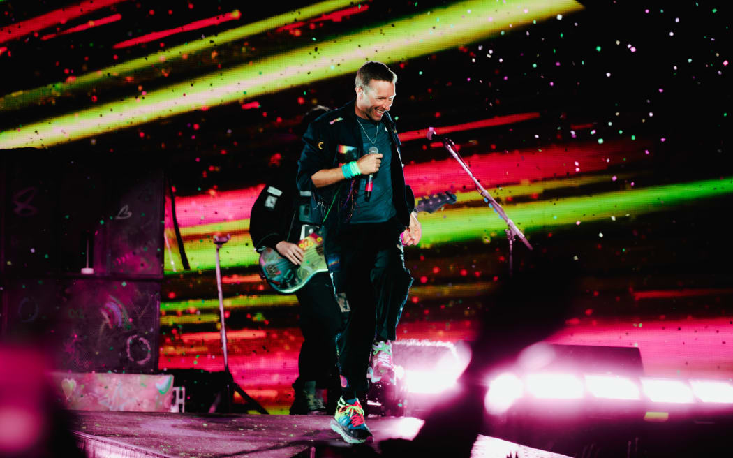 Coldplay perform at Auckland's Eden Park on November 14, 2024.