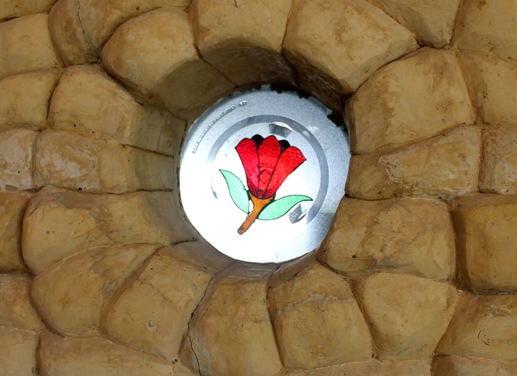 This is an image of a window at the earth House
