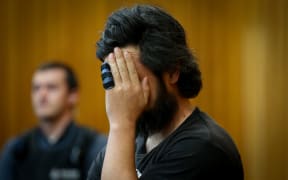 Daniel Livingstone being sentenced in Lower Hutt District Court.