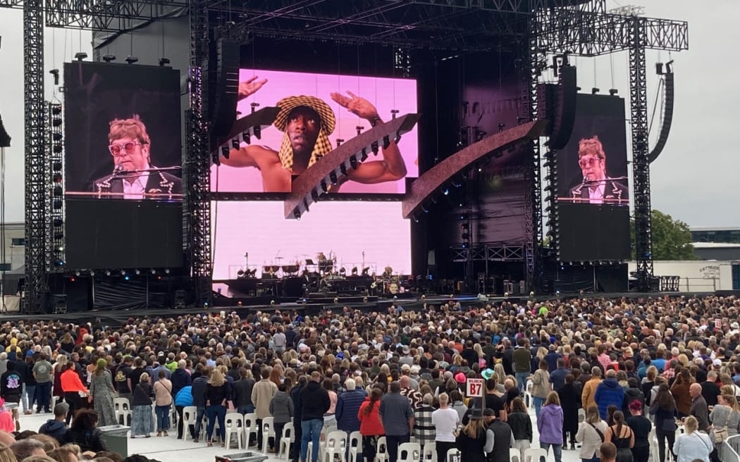 Sir Elton John's concert at Orangetheory Stadium in Christchurch