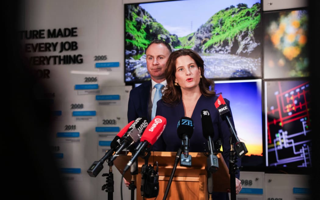 Finance Minister Nicola Willlis and Energy Minister Simon Watts.