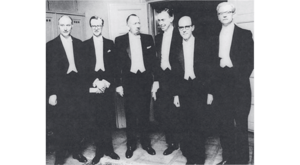 1962 Nobel Prize - Crick, Wilkins, John Steinbeck, Watson, Perutz, Kendrew - the birth of molecular biology