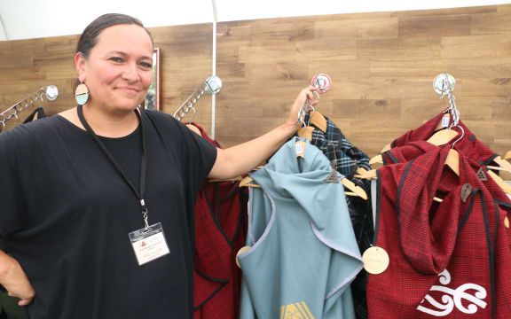 Nicola Te Kiri runs a small business in designwear, jewellery and lamps.