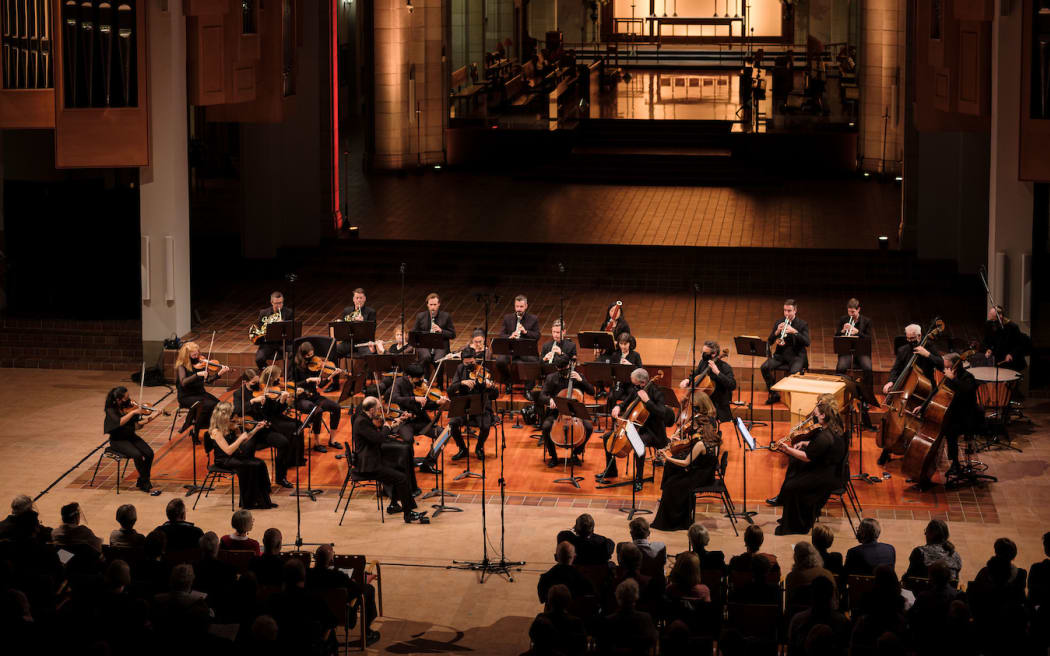 The Auckland Philharmonia Orchestra performs at the Holy Trinity Cathedral in Parnell.