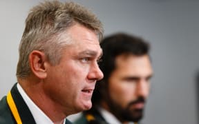 Heyneke Meyer and veteran forward Victor Matfield.