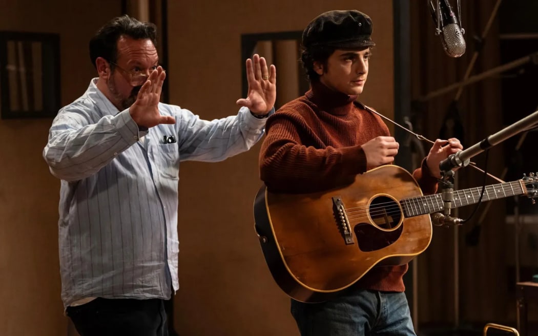 Timothee Chalamet plays Bob Dylan.